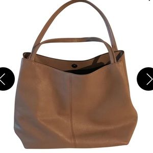 Ike Vintage Quartz Leather Tote